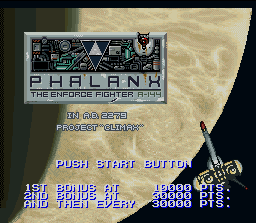 その他 PHALANX THE ENFORCE FIGHTER A-144 Phalanx: The Enforce Fighter A-144  (SNES) 60fps Gameplay